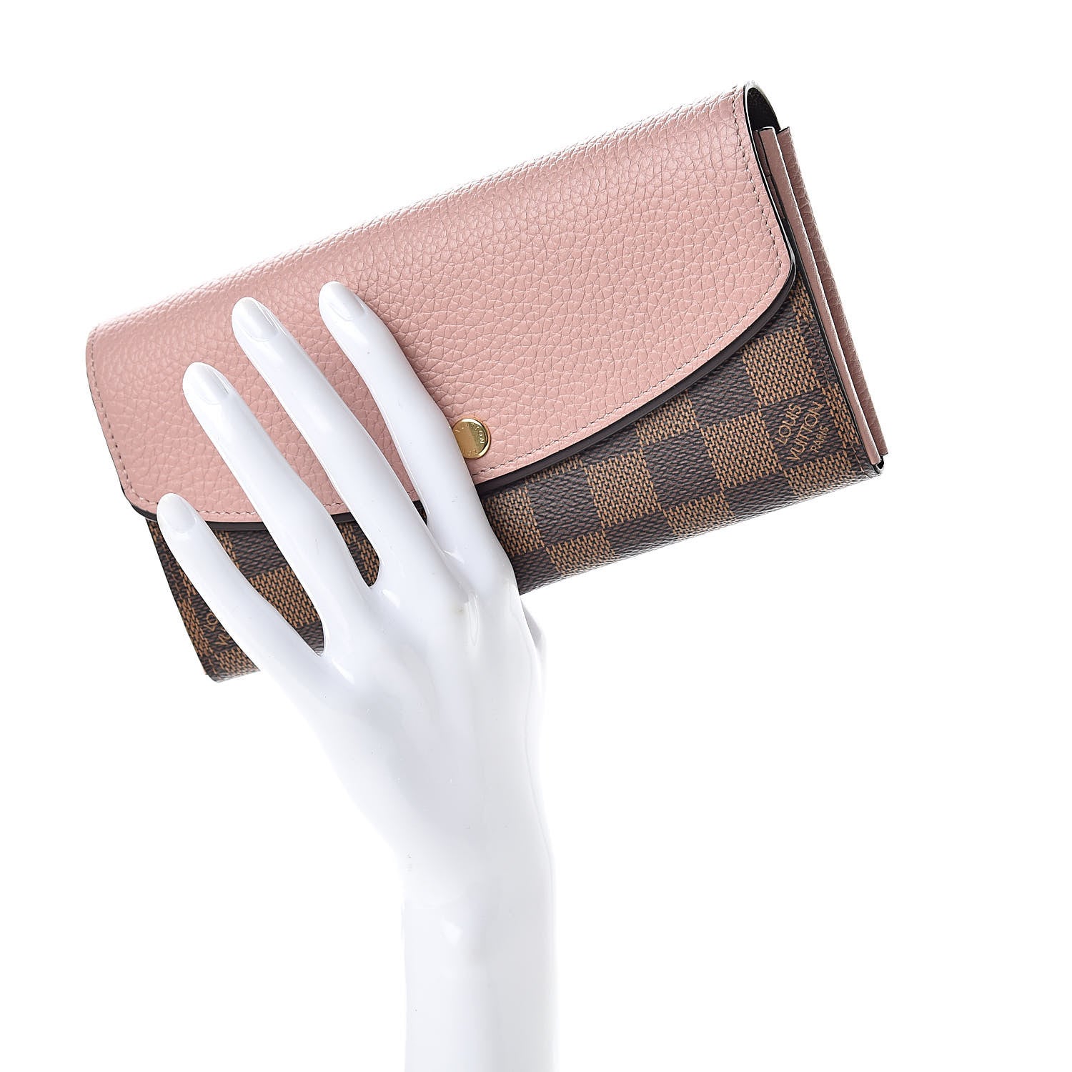Louis Vuitton Damier Ebene Normandy Wallet Magnolia 2 of 7