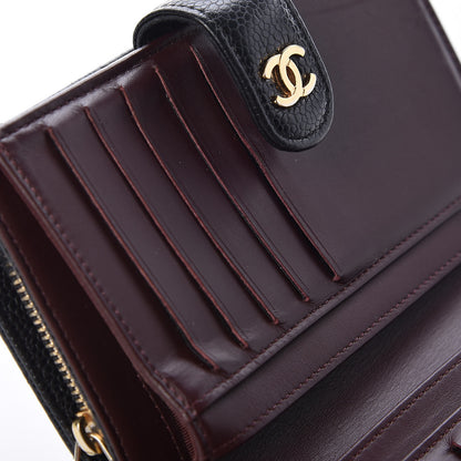 Chanel Caviar Quilted Zipped Pocket Wallet Black 11 of 12