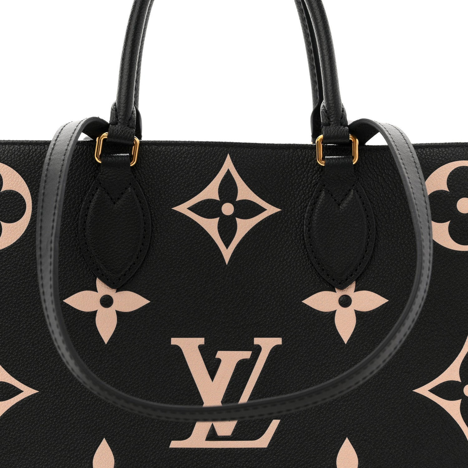 Louis Vuitton Empreinte Monogram Giant Onthego MM Black Beige 8 of 12