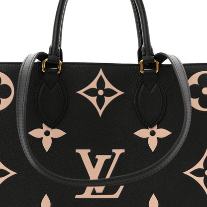 Louis Vuitton Empreinte Monogram Giant Onthego MM Black Beige 8 of 12