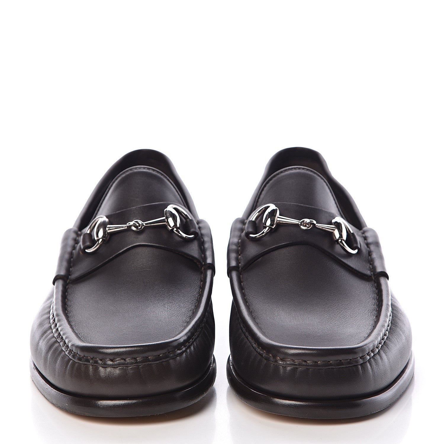 Gucci Calfskin Mens 1953 Horsebit Loafers 8.5 Marrone 2 of 8