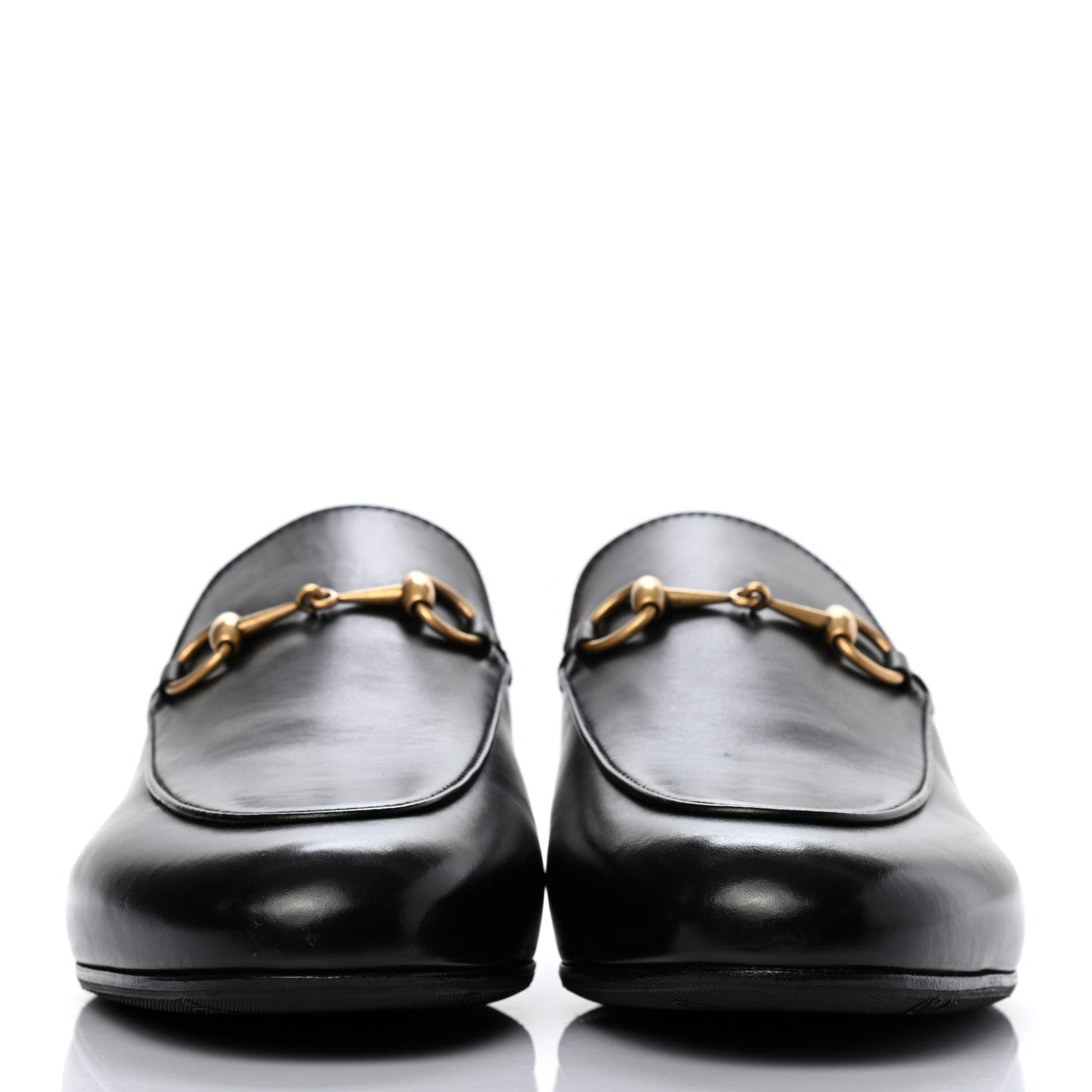 Gucci Calfskin Womens Princetown Slippers 39.5 Black 2 of 8