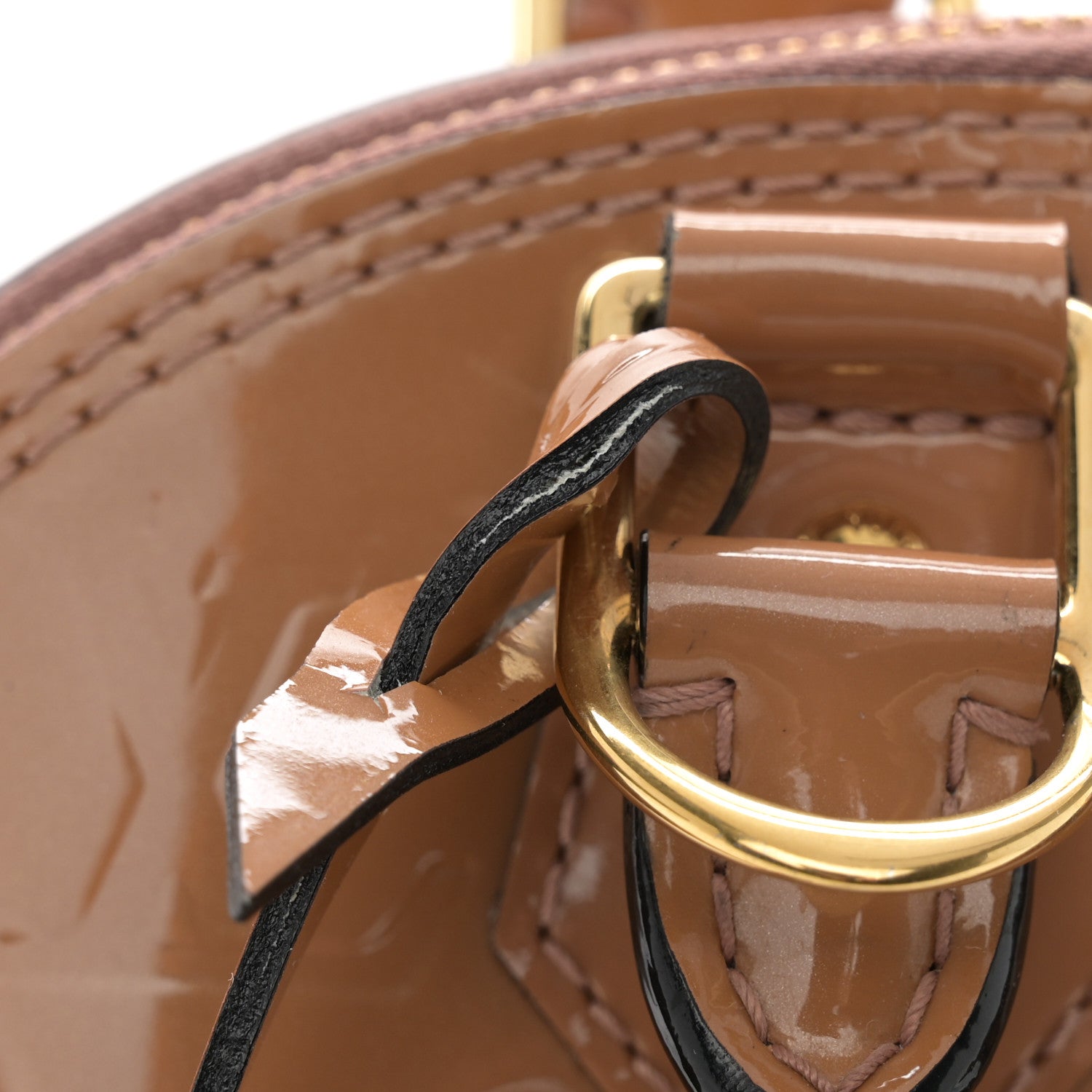 Louis Vuitton Vernis Alma BB Rose Velours 11 of 14