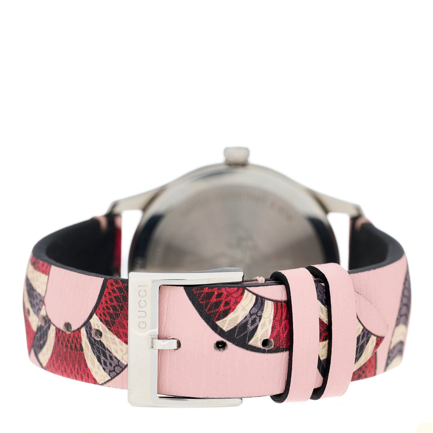 Gucci Stainless Steel Calfskin 38mm Le Marche Des Merveilles Snake Quartz Watch Pink 3 of 4