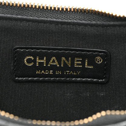 Chanel Lambskin Quilted Small Hobo Bag Black 6 of 9