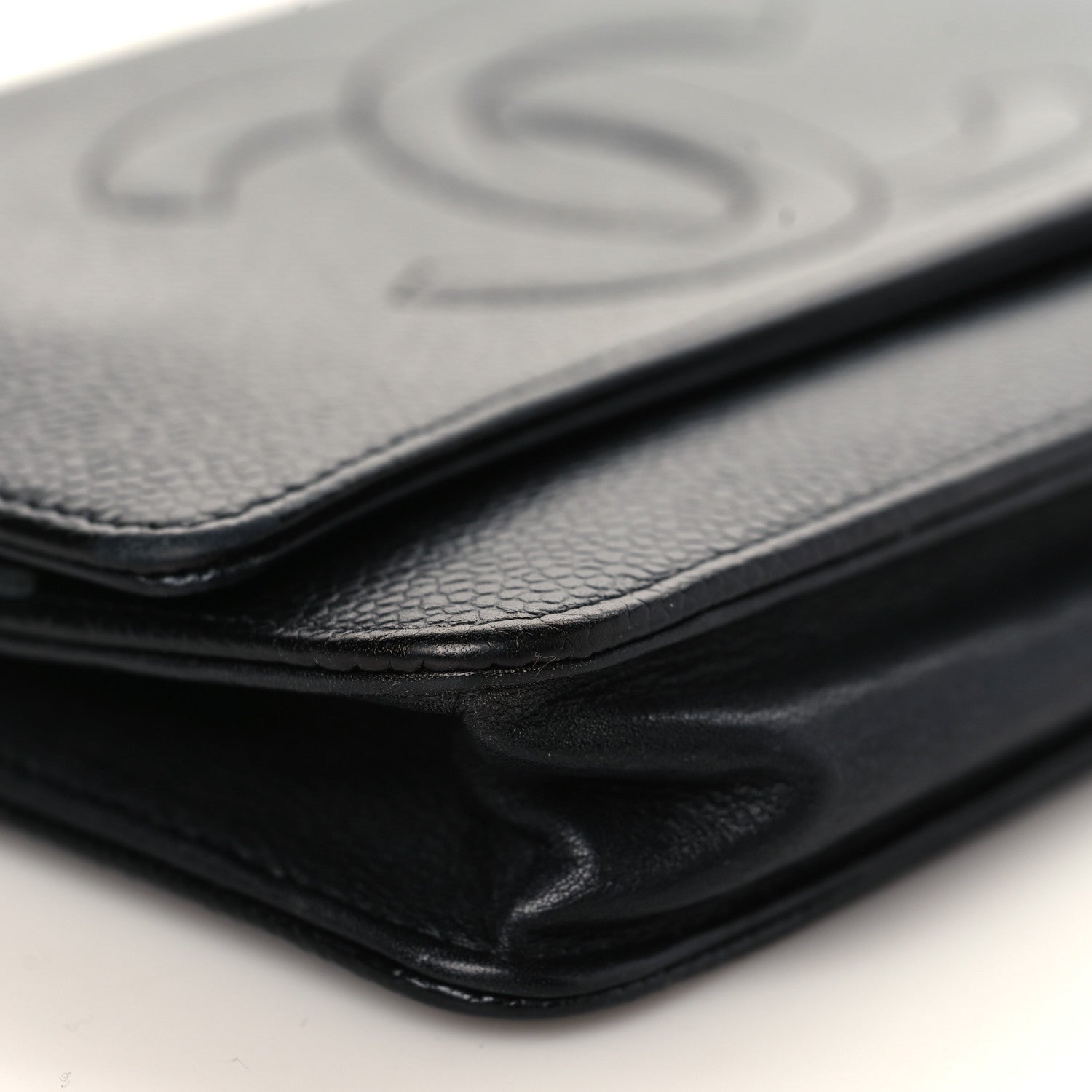 Chanel Caviar Timeless CC Wallet On Chain WOC Black 7 of 8
