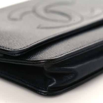 Chanel Caviar Timeless CC Wallet On Chain WOC Black 7 of 8