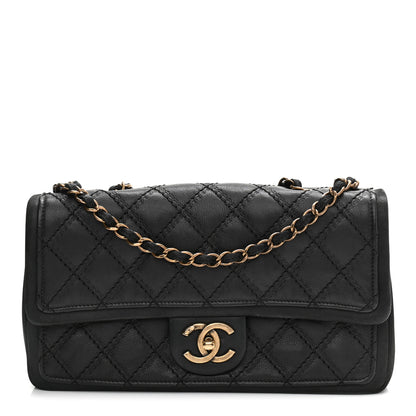 Chanel Calfskin Quilted Flap Black 1 of 9