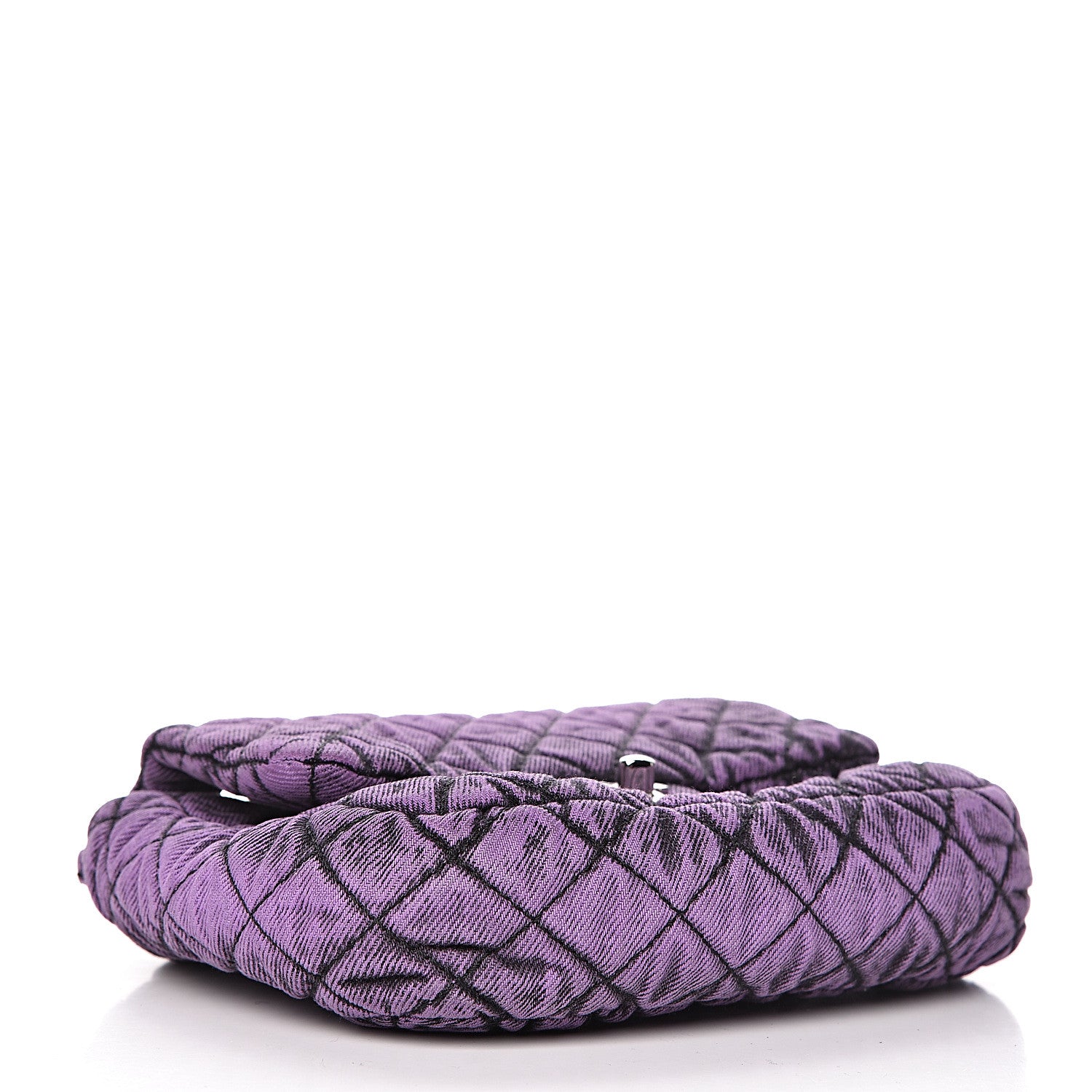 Chanel Denim Quilted Small Flap Purple Black 4 of 10