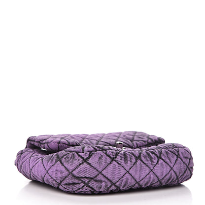 Chanel Denim Quilted Small Flap Purple Black 4 of 10