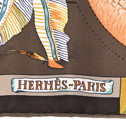 Hermes Silk Les Danses Des Indiens Scarf 90 2 of 10