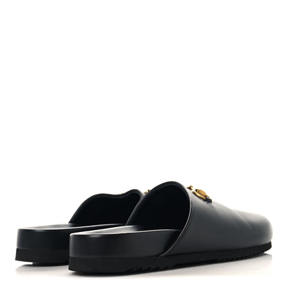 Gucci Jakarta Calfskin Womens Horsebit Slippers 39 Black 5 of 10
