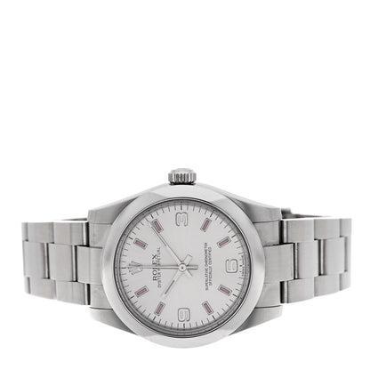 Rolex Stainless Steel 31mm Oyster Perpetual Watch Pink Index 177200 2 of 4