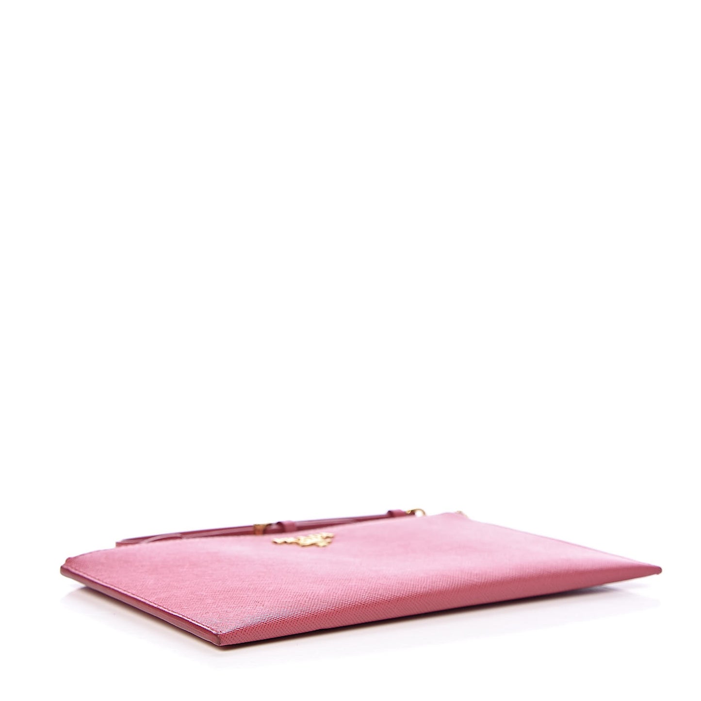 Saffiano Flat Zip Wristlet Peonia