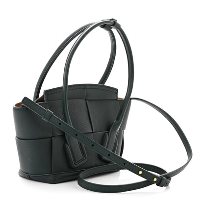 Bottega Veneta Grained Calfskin Maxi Intrecciato Mini Arco Raintree 3 of 11
