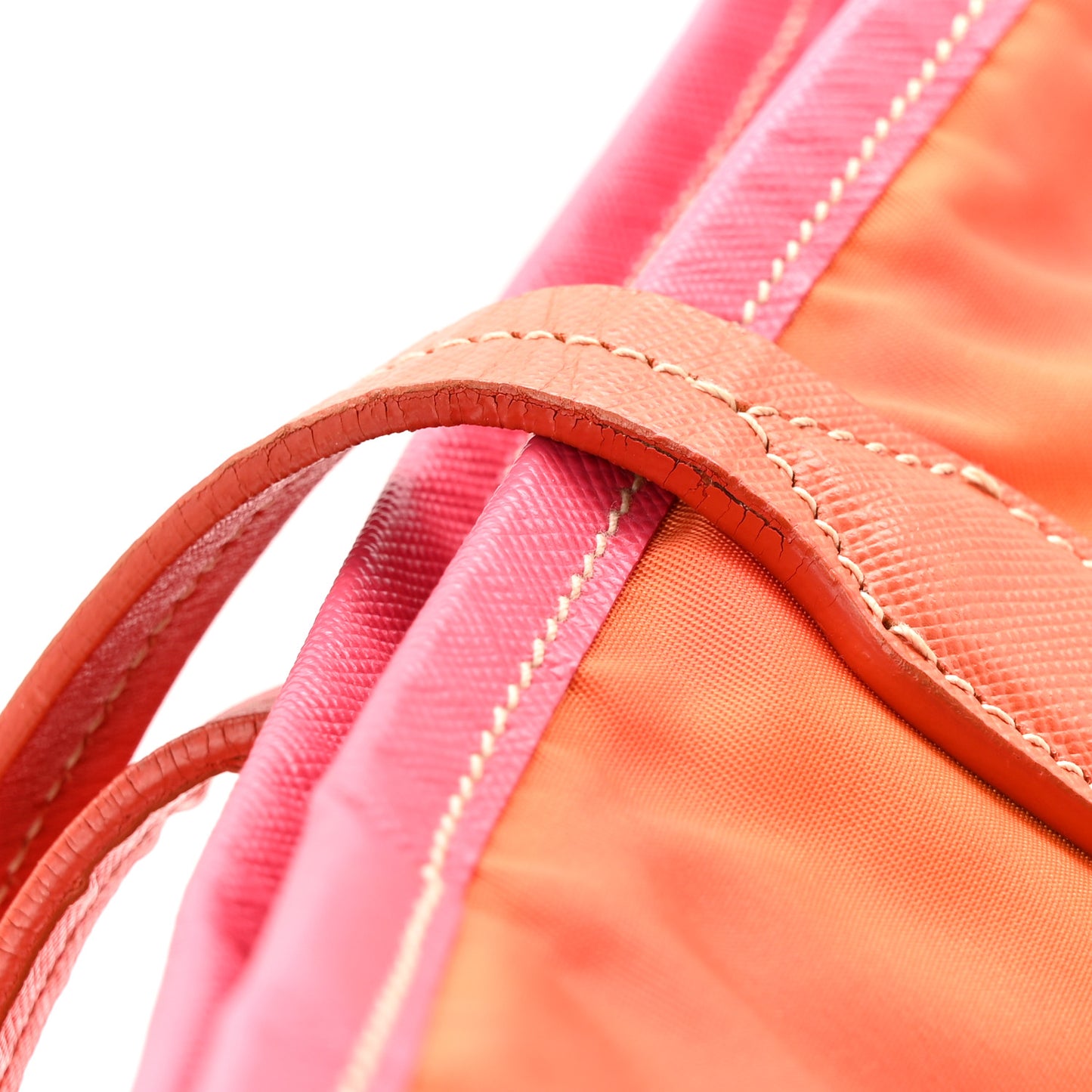 Tessuto Nylon Saffiano Tote Papaya Ibisco