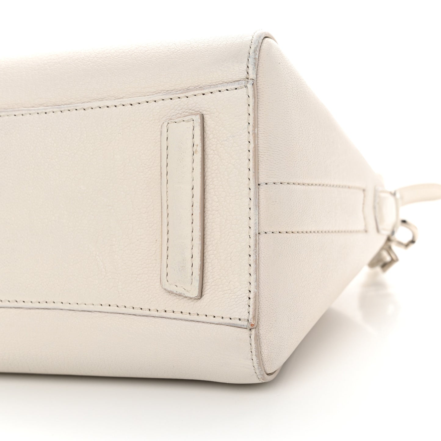 Sugar Goatskin Mini Antigona Off White