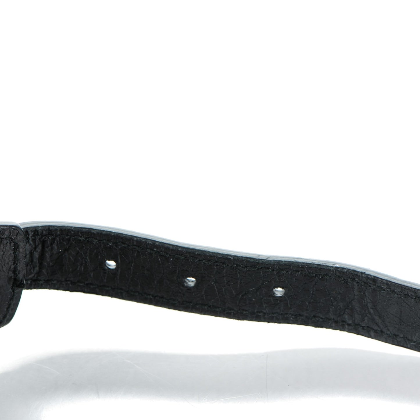 Agneau Arena Giant 12 Gold Hardware L Bracelet Black