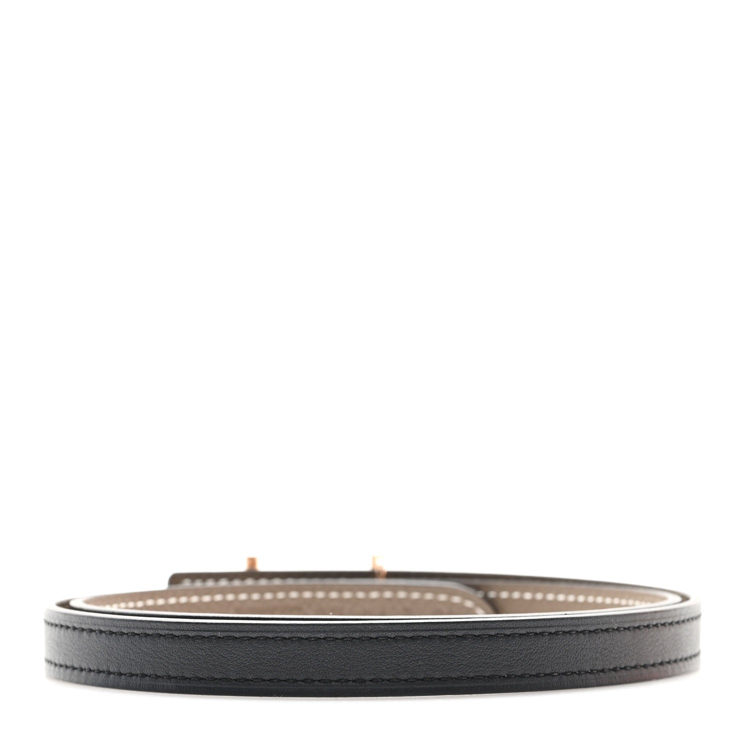 Hermes Swift Epsom 13mm Ancre Belt 70 28 Black Etoupe 2 of 5