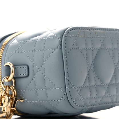 Christian Dior Lambskin Cannage Micro Lady Dior Vanity Case Cloud Blue 10 of 10