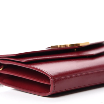 Saint Laurent Smooth Calfskin Monogram Sulpice Chain Wallet Amaretto 6 of 10