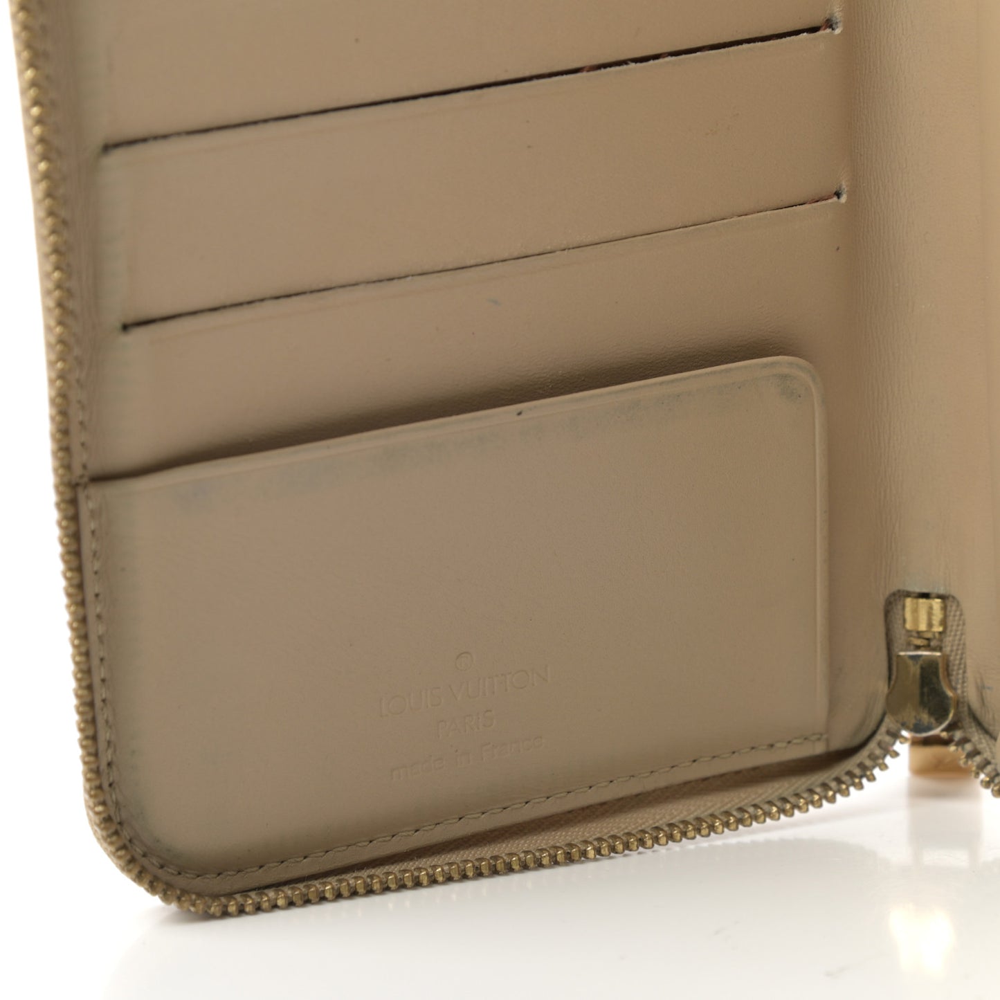 Vernis Zippy Compact Wallet Gold