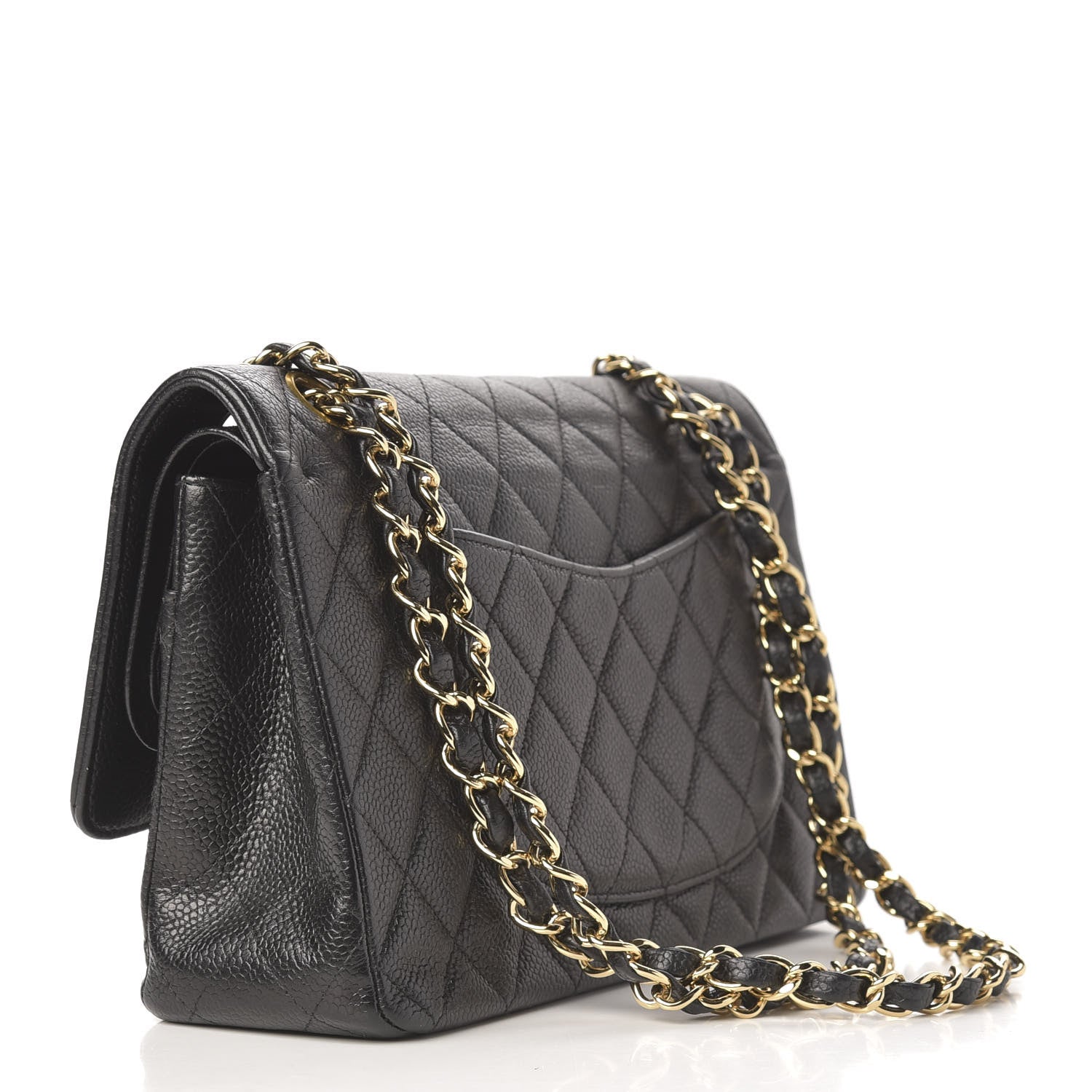 Chanel Caviar Quilted Medium Double Flap Black 4 of 9