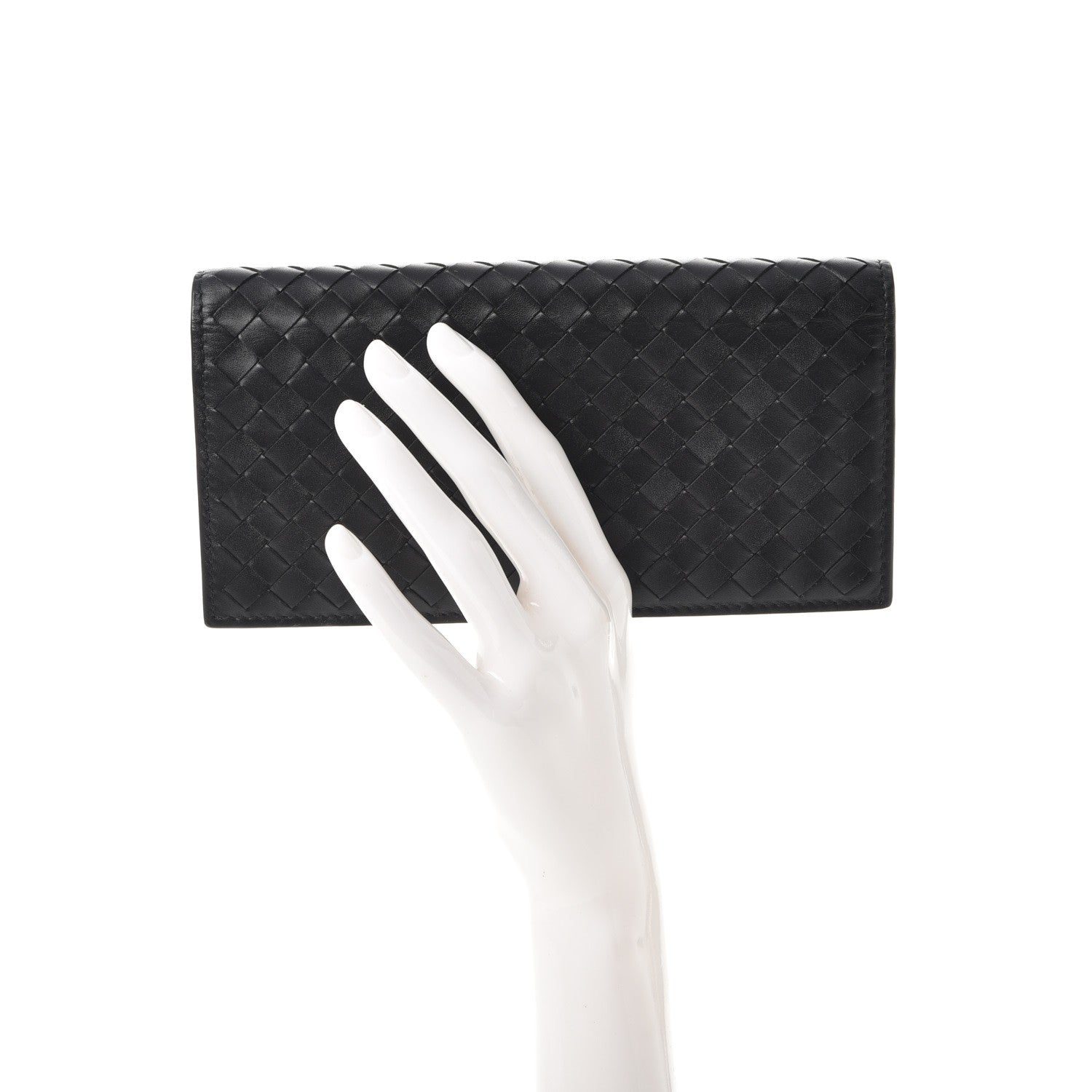 Bottega Veneta Nappa Intrecciato Flap Wallet Nero Black 2 of 10