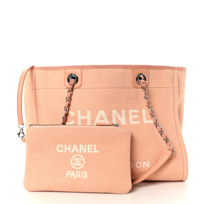 Chanel Mixed Fibers Small Deauville Tote Pink 3 of 10