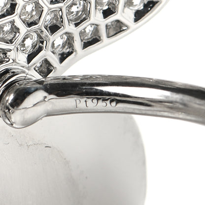 Tiffany Platinum Diamond Paper Flowers Cluster Ring 52 6 5 of 6