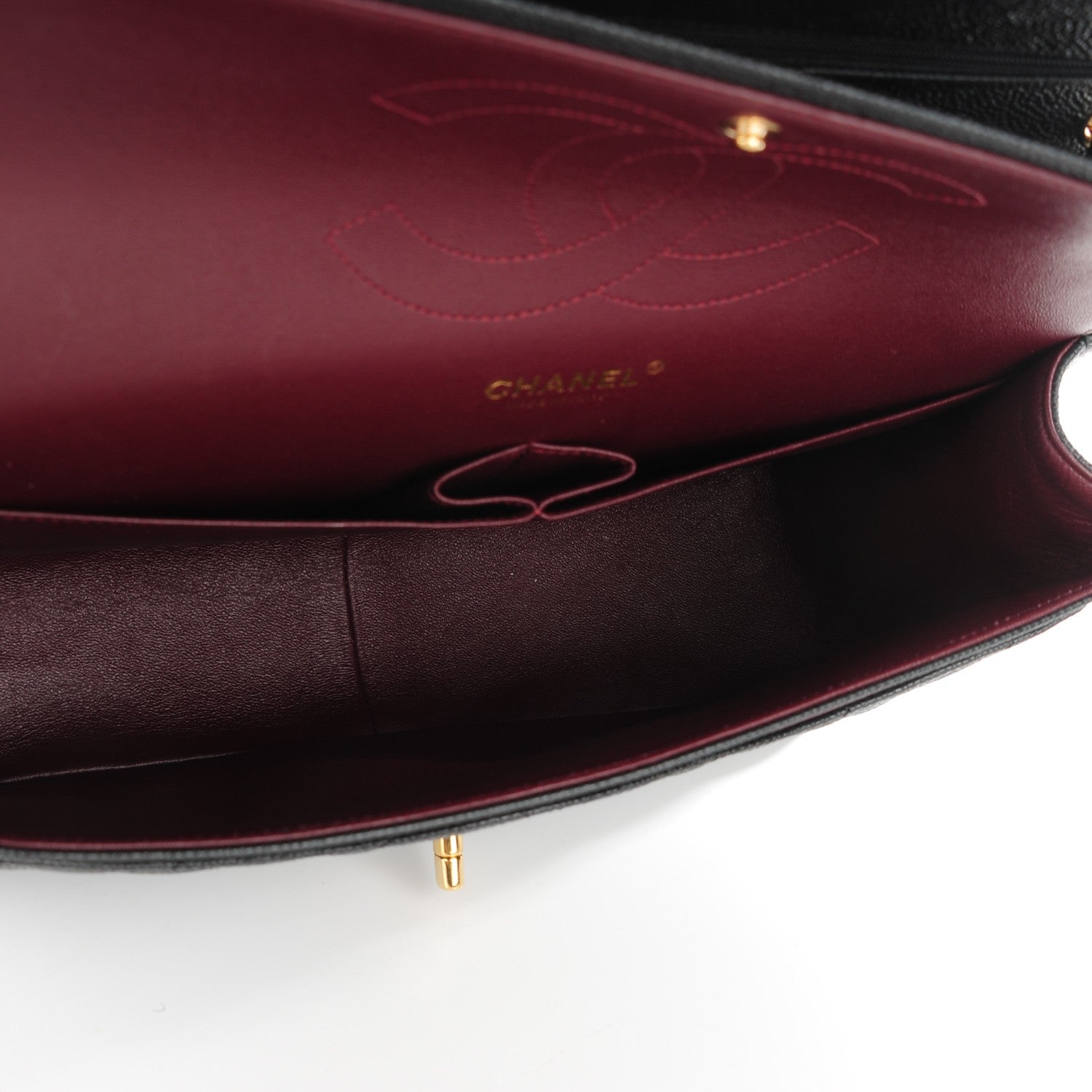 Chanel Caviar Quilted Jumbo Double Flap Black 9 of 9