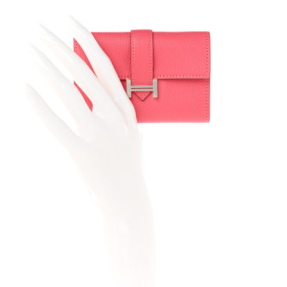 Hermes Chevre Mysore Bearn Multicles 4 Key Holder Rose Lipstick 2 of 9