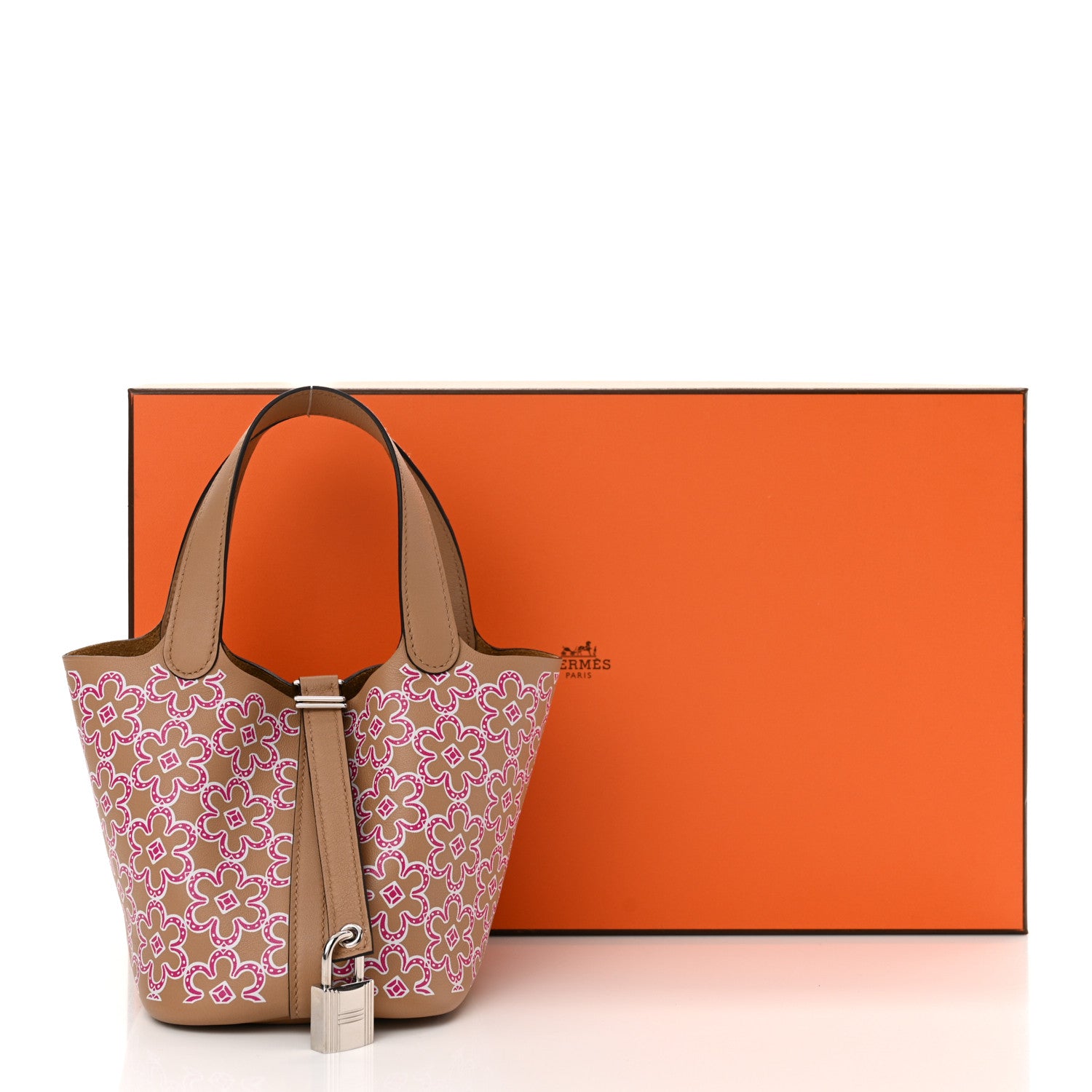 Hermes Swift Micro Lucky Daisy Picotin Lock Chai Rose White 11 of 11