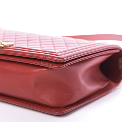 Chanel Lambskin Quilted New Medium Boy Flap Red 7 of 10