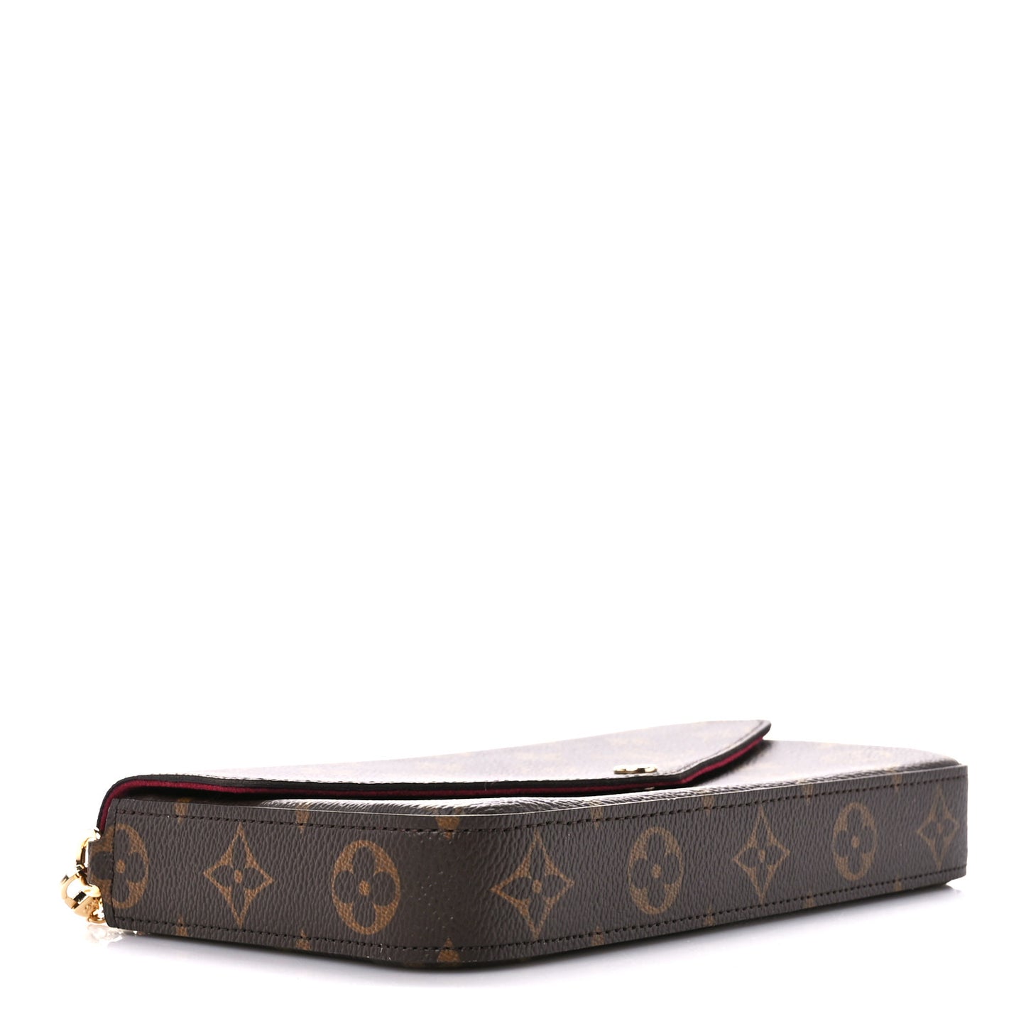 Monogram Pochette Felicie Chain Wallet Fuchsia