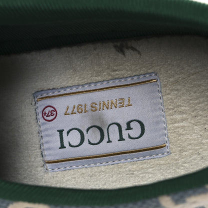Gucci Cotton GG Monogram Web Womens 1977 Tennis Sneakers 37.5 Philod Ivory Mystic White 9 of 14