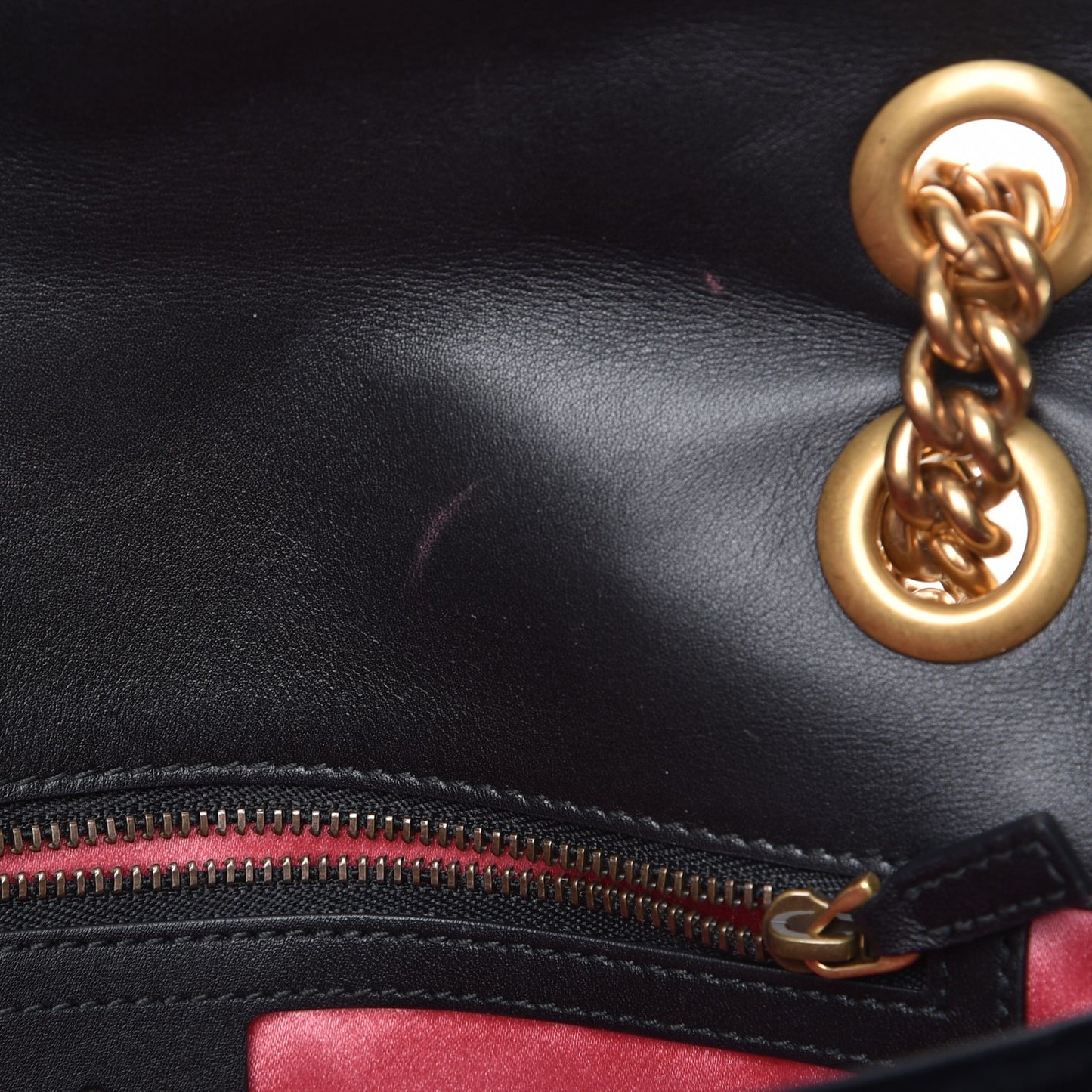 Velvet Matelasse Small GG Marmont Shoulder Bag Black