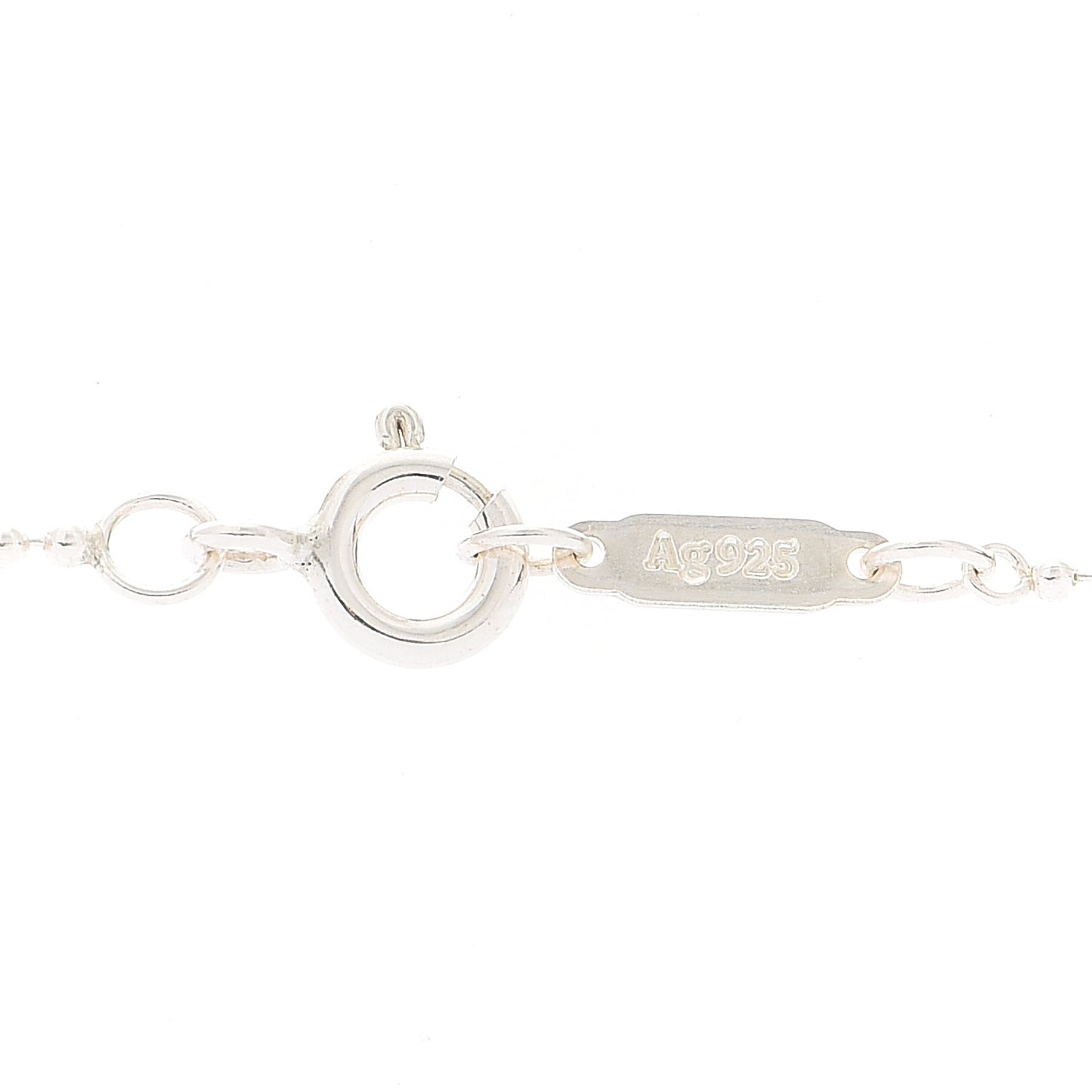 Sterling Silver Diamond Yours Truly Charm Necklace