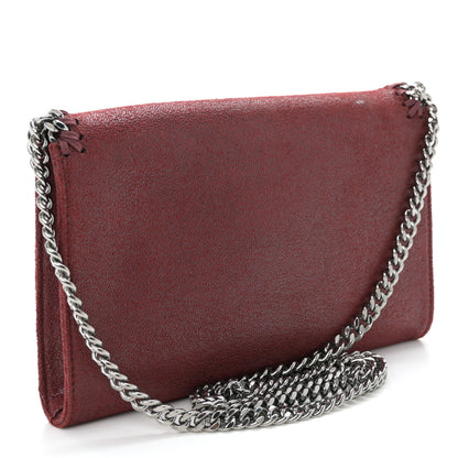 Stella McCartney Shaggy Deer Mini Falabella Crossbody Bag Burgundy 3 of 9