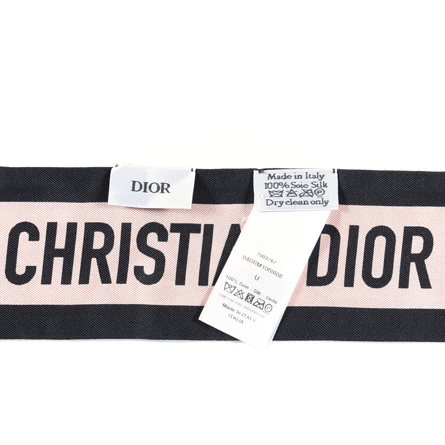 Christian Dior Silk Rosa Mutabilis Mitzah Scarf Beige 3 of 3