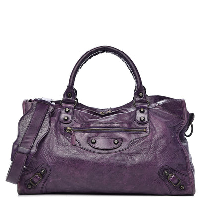 Balenciaga Agneau Classic Hardware City Raisin 1 of 18