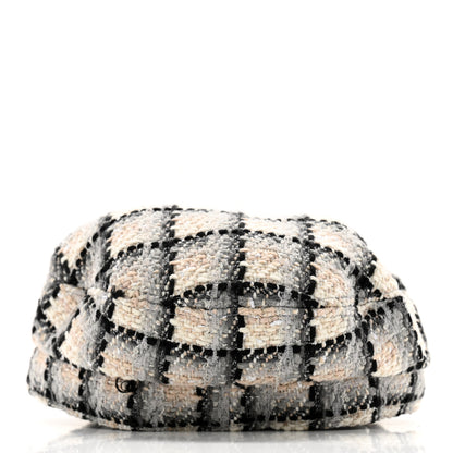 Chanel Cotton Tweed CC Beret S White Black Multicolor 6 of 10