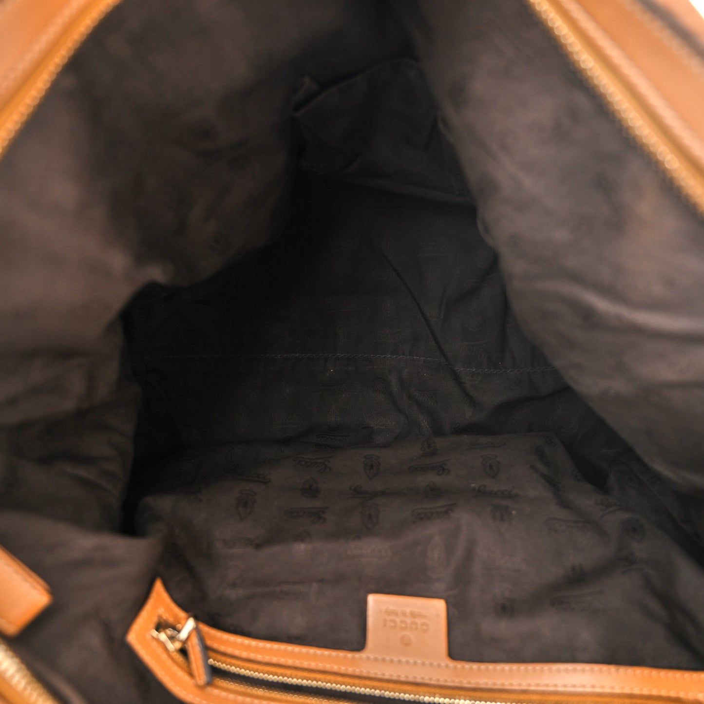 Guccissima Medium GG Charm Satchel Brown