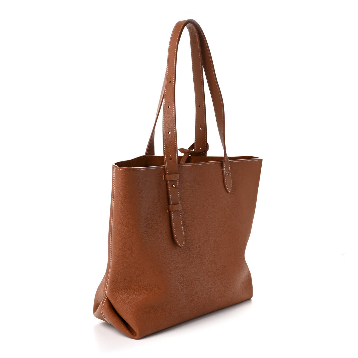 Louis Vuitton Grained Calfskin Low Key Cabas MM Cognac 3 of 9