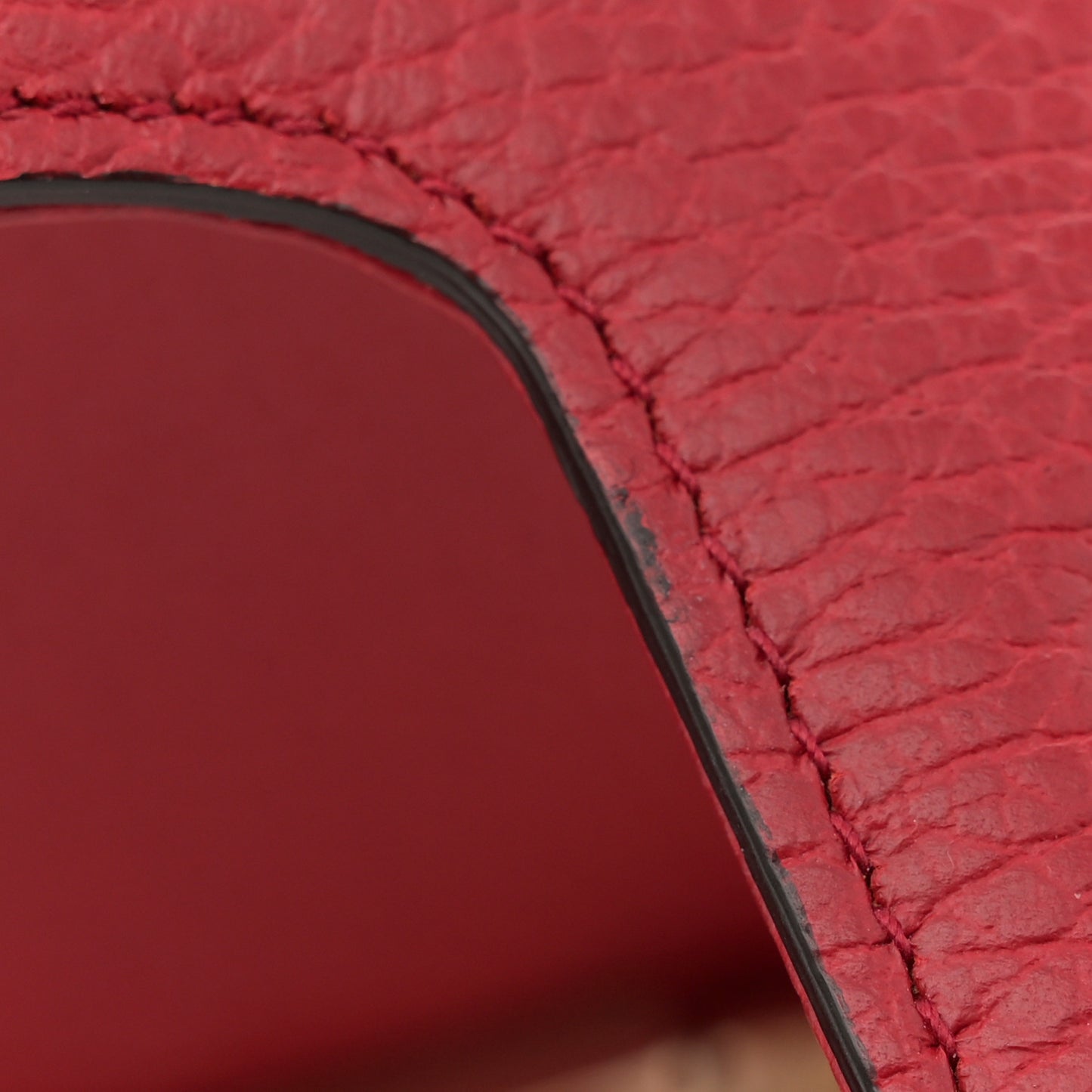 Dollar Calfskin Interlocking G Shoulder Bag Red
