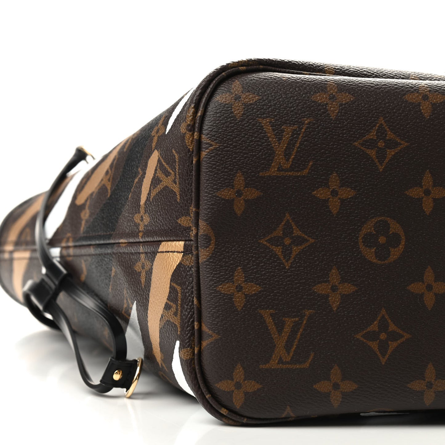 X LOL Monogram Neverfull MM Gold Silver