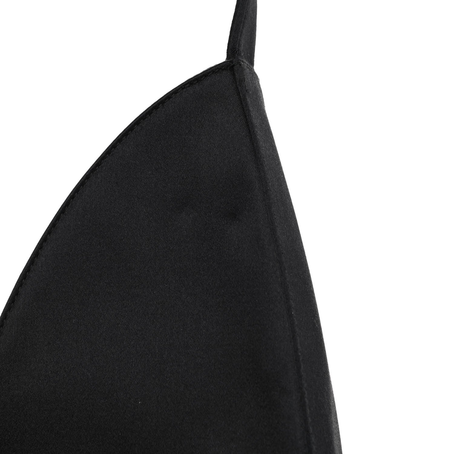 Prada Satin Raso Shoulder Bag Black 9 of 10
