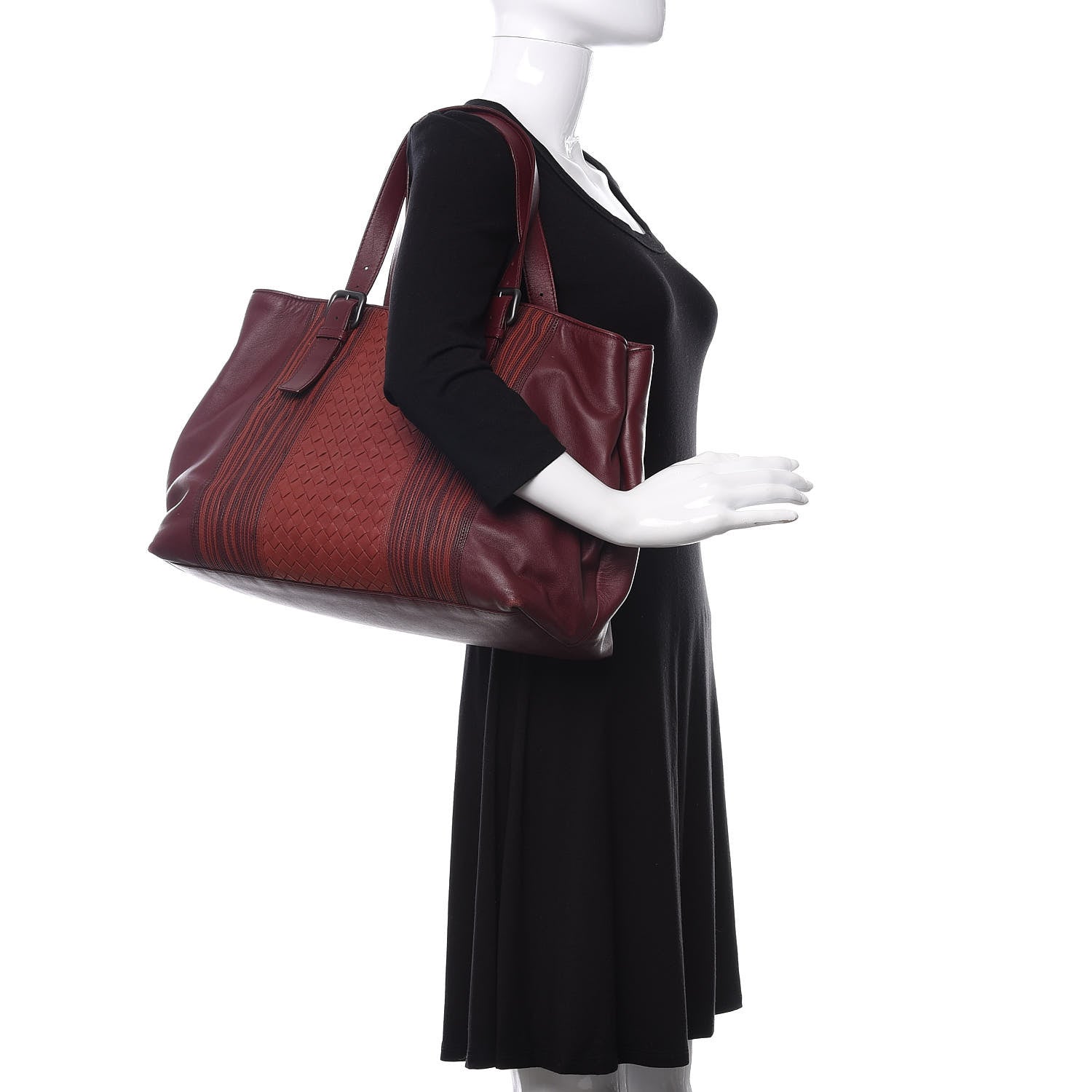 Bottega Veneta Nappa Intrecciato Embroidered Tote Barolo Brique 2 of 14