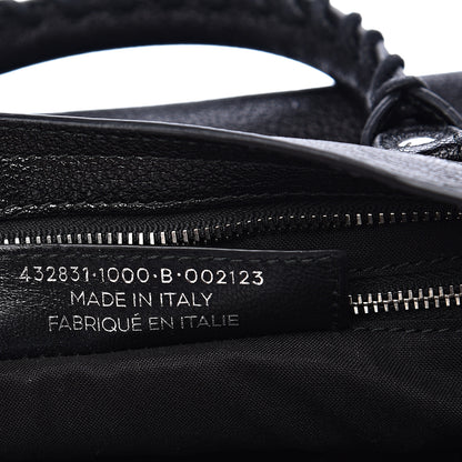 Balenciaga Chevre Silver Metallic Edge Hardware S City Black 6 of 9