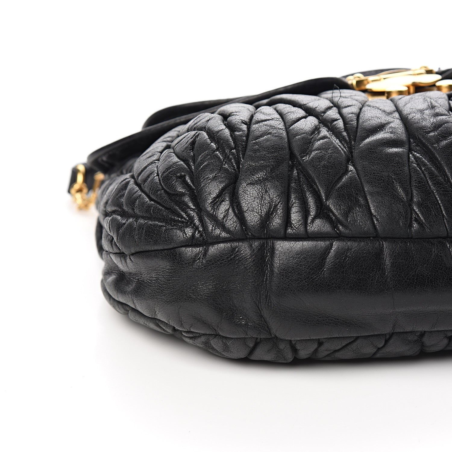 Miu Miu Nappa Matelasse Coffer Hobo Black 8 of 11